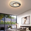 Geometric Three Ring LED Flush Mount Ceiling Light Modern Minimalist Lighting