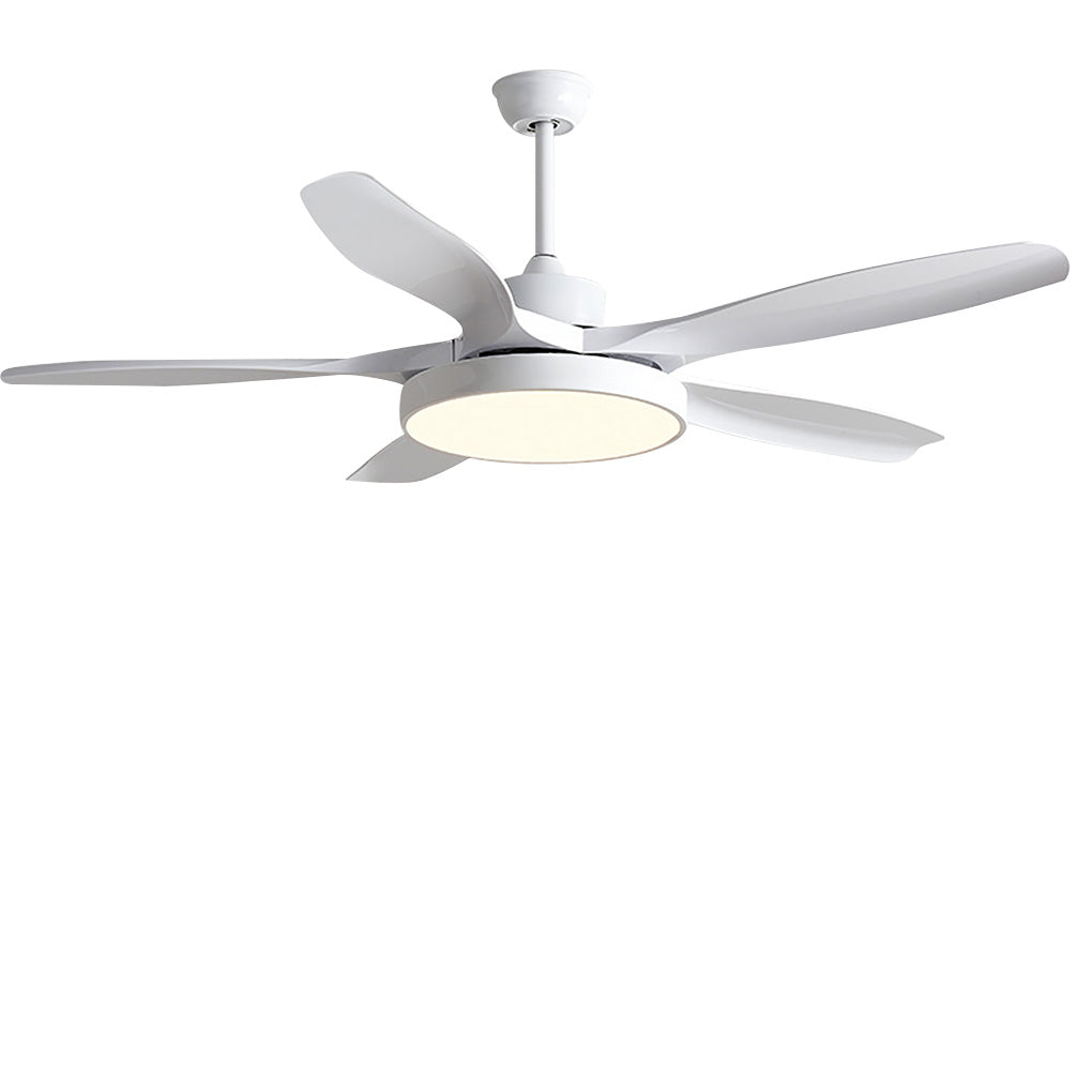 Modern 60 Inch Nordic Ceiling Fan with Dimmable LED Light and Silent Remote Control