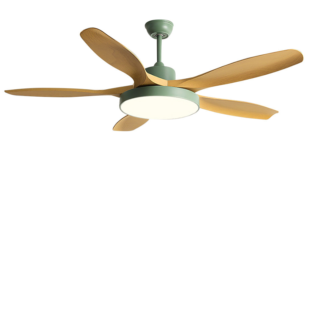 Modern 60 Inch Nordic Ceiling Fan with Dimmable LED Light and Silent Remote Control