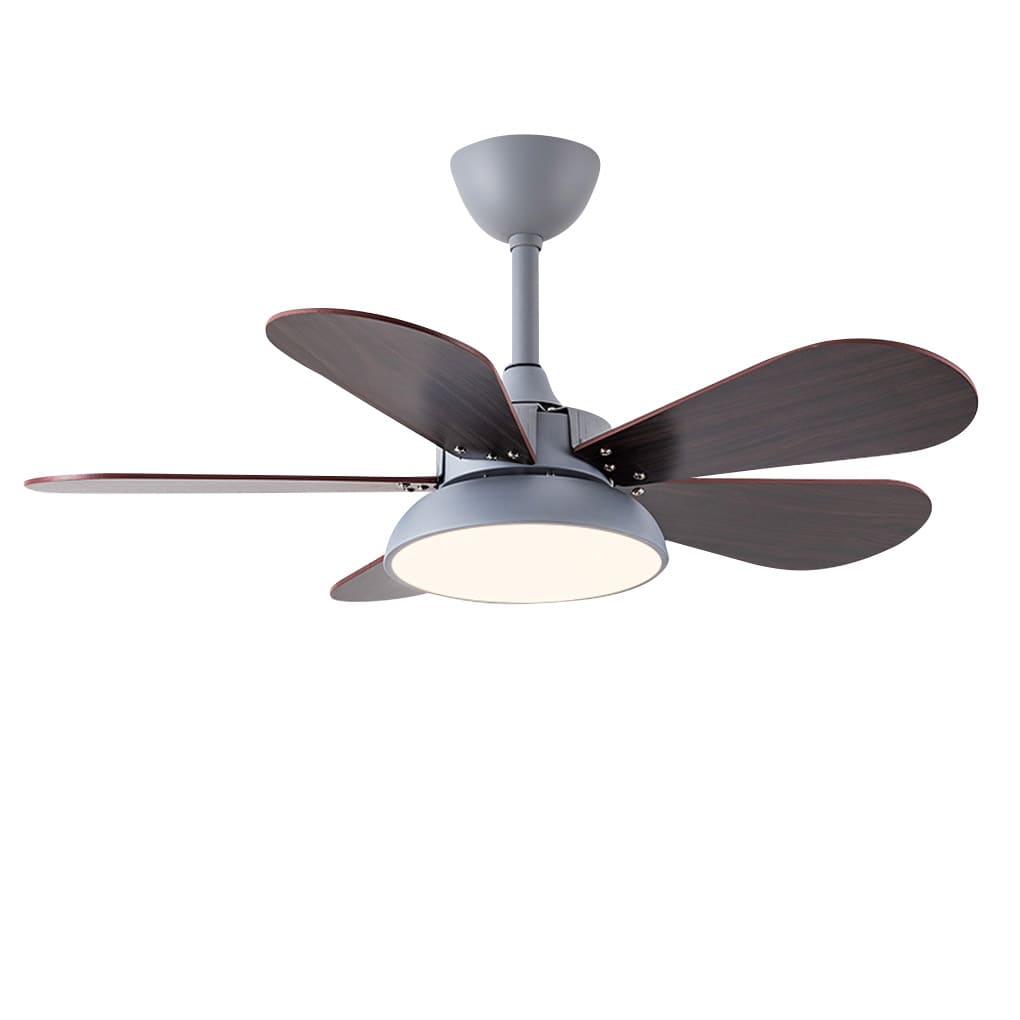 Modern Nordic Reversible Kids Ceiling Fan with LED Light and Remote Control for Bedroom