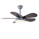 Modern Nordic Reversible Kids Ceiling Fan with LED Light and Remote Control for Bedroom