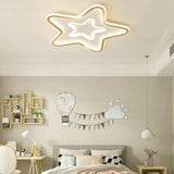 Modern Star Shaped LED Flush Mount Ceiling Light for Kids Bedroom and Nursery