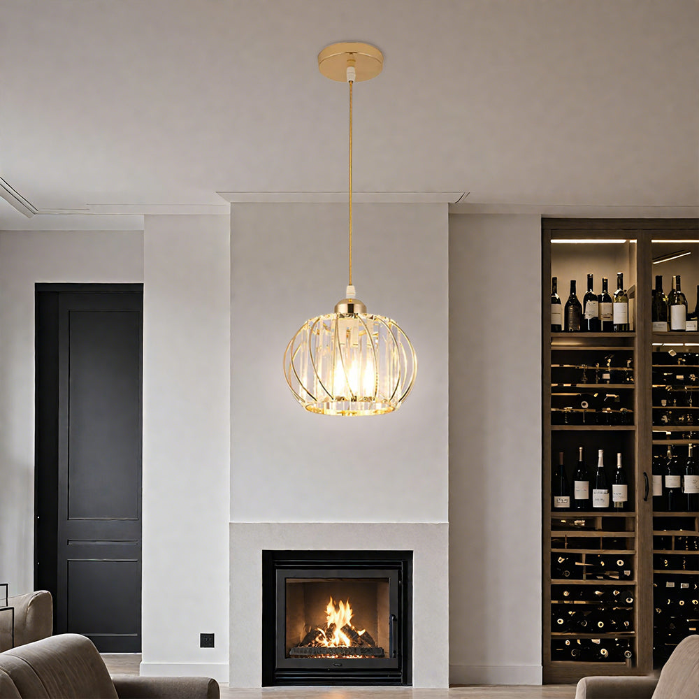 Modern Nordic Simple Globular Glass Pendant Light