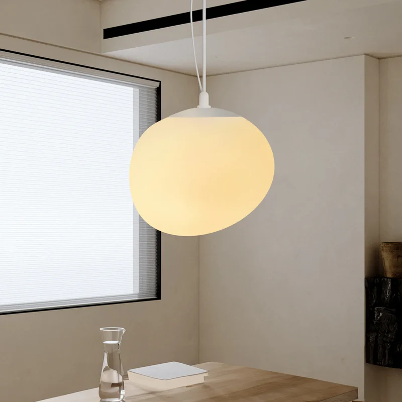 Nordic White Pebble Pendant Light