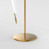 Modern Brass Origami Bird LED Table Lamp for Bedside and Office Accent Lighting