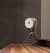 Modern Shift Solid Wood Table Lamp Minimalist Accent Lighting for Bedroom and Office
