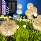 10 Pack Solar Dandelion Garden Stake Lights Waterproof LED Outdoor Landscape Path Lighting