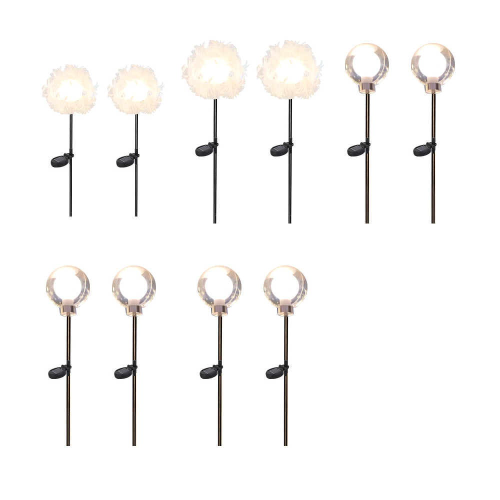 10 Pack Solar Dandelion Garden Stake Lights Waterproof LED Outdoor Landscape Path Lighting