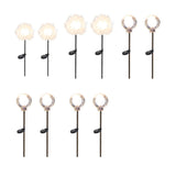 10 Pack Solar Dandelion Garden Stake Lights Waterproof LED Outdoor Landscape Path Lighting