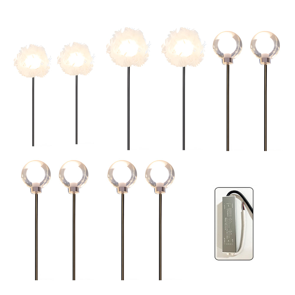 10 Pack Solar Dandelion Garden Stake Lights Waterproof LED Outdoor Landscape Path Lighting