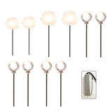 10 Pack Solar Dandelion Garden Stake Lights Waterproof LED Outdoor Landscape Path Lighting