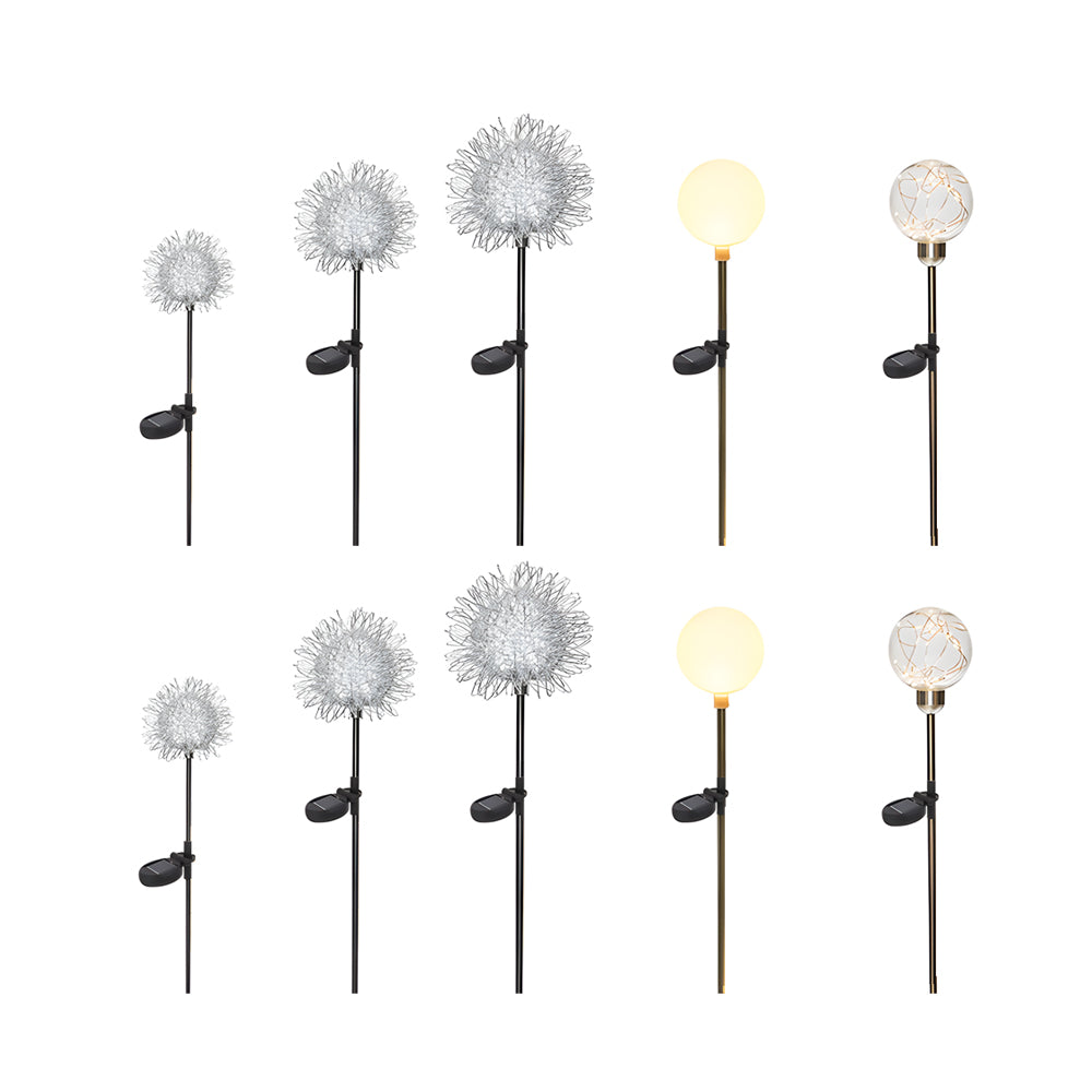 10 Pack Solar Dandelion Garden Stake Lights Waterproof LED Outdoor Landscape Path Lighting