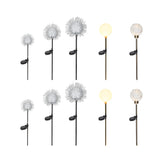10 Pack Solar Dandelion Garden Stake Lights Waterproof LED Outdoor Landscape Path Lighting