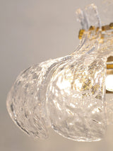 modern-french-style-garlic-glass-pendant-light-with-gold-metal-base-for-dining-rooms