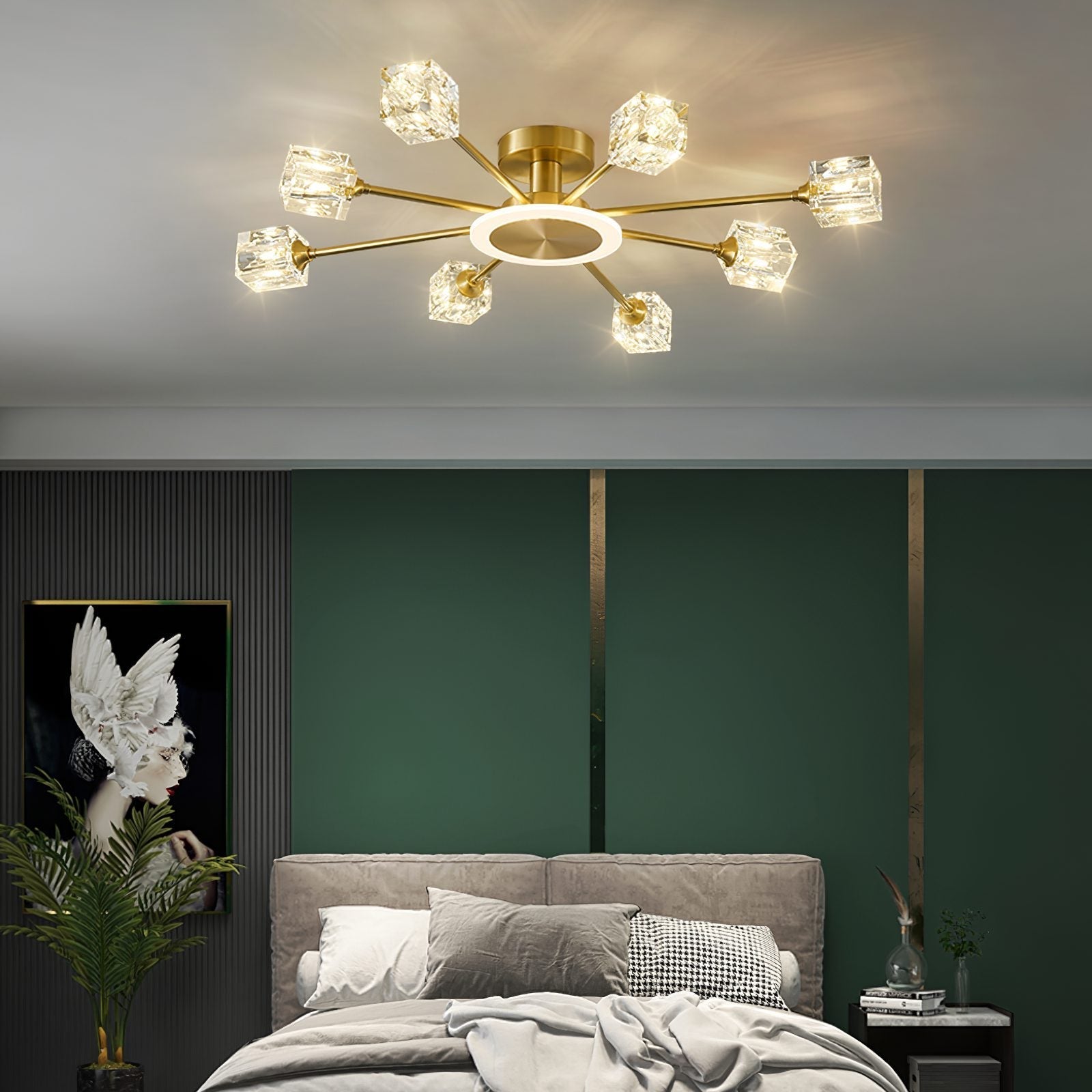 modern-rubik-cube-geometric-crystal-ceiling-light-brass-flush-mount-lighting