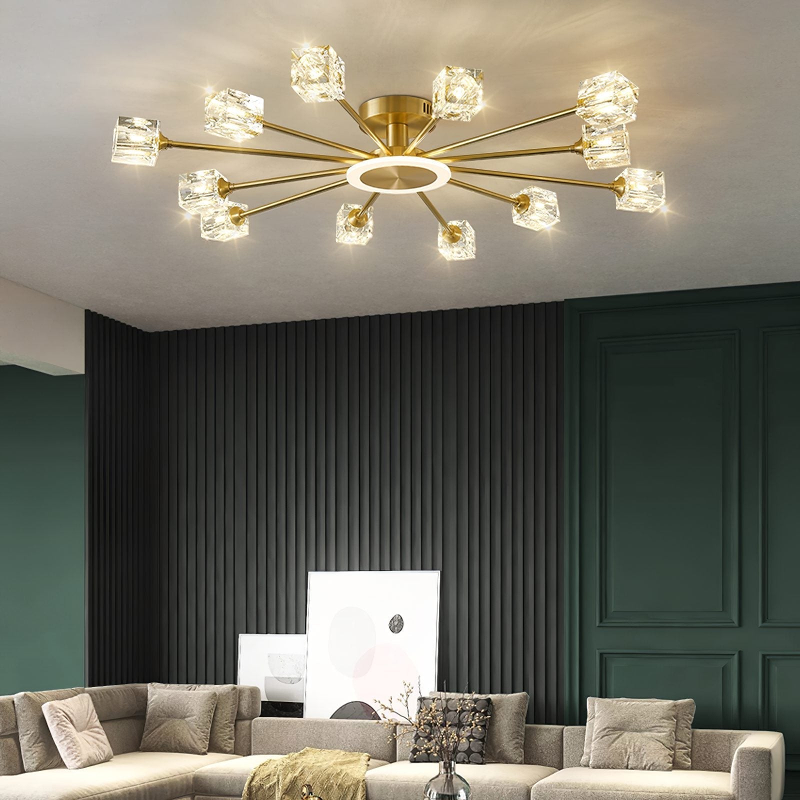 modern-rubik-cube-geometric-crystal-ceiling-light-brass-flush-mount-lighting