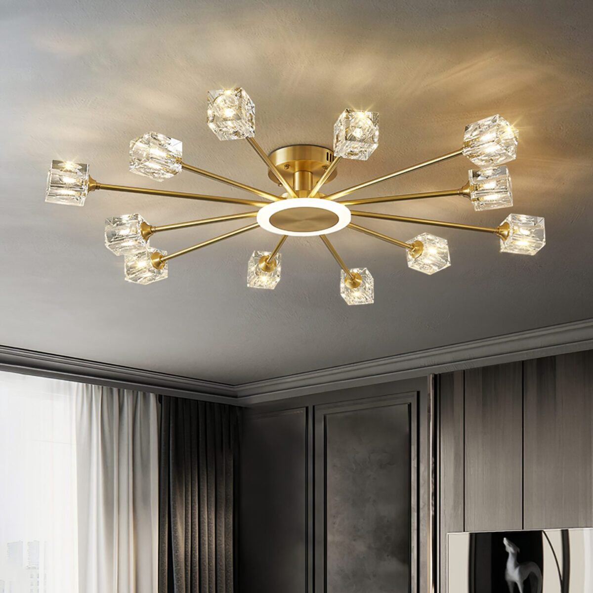 modern-rubik-cube-geometric-crystal-ceiling-light-brass-flush-mount-lighting