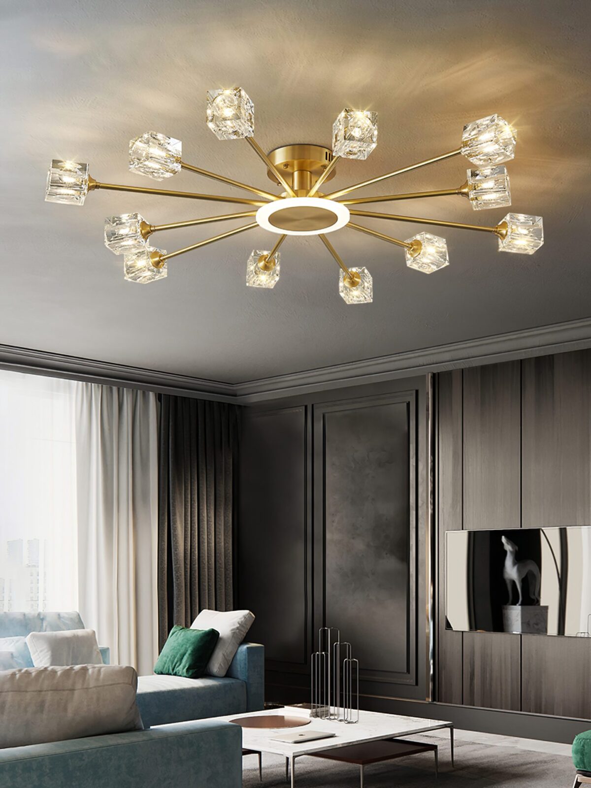 modern-rubik-cube-geometric-crystal-ceiling-light-brass-flush-mount-lighting