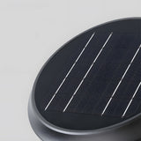 102 Inch Solar Powered Outdoor Lamp Post with 3 Lantern Heads and Aluminum Frame Black Finish