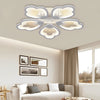 Modern Nordic Flower Shape LED Flush Mount Light with Remote Control Dimming
