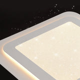 Modern Square and Circular LED Ceiling Lamp with Stepless Dimming Minimalist Flush Mount Light