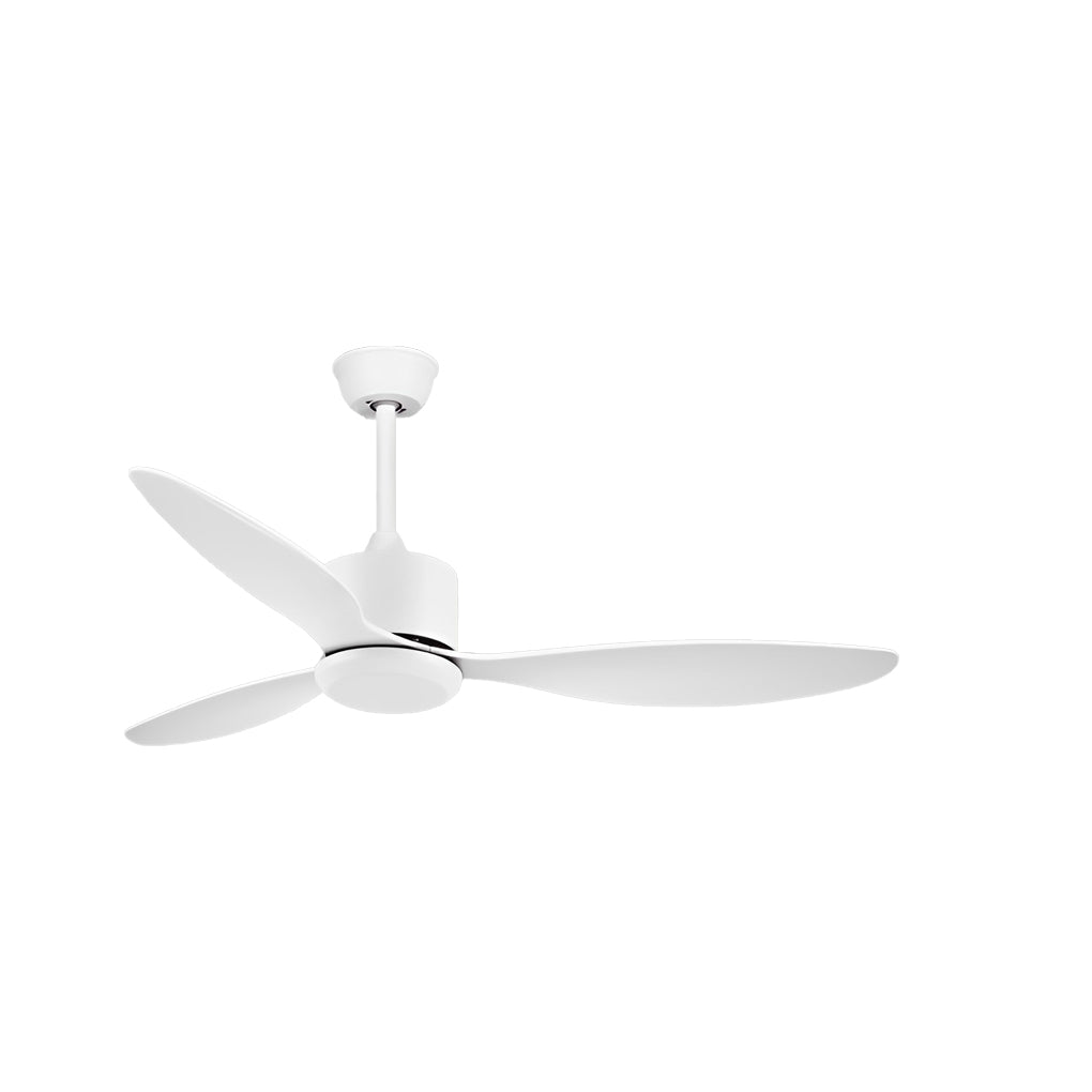 Modern 52 Inch Ceiling Fan with Dimmable LED Light and Remote 3 Blade Silent Motor Flush Mount