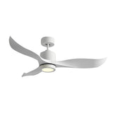 Modern 52 Inch Nordic Ceiling Fan with LED Light and Remote Control Quiet DC Motor 3 Blades