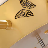 Modern Flower Cage Bladeless Ceiling Fan with Dimmable LED Light and Remote Control Fixture