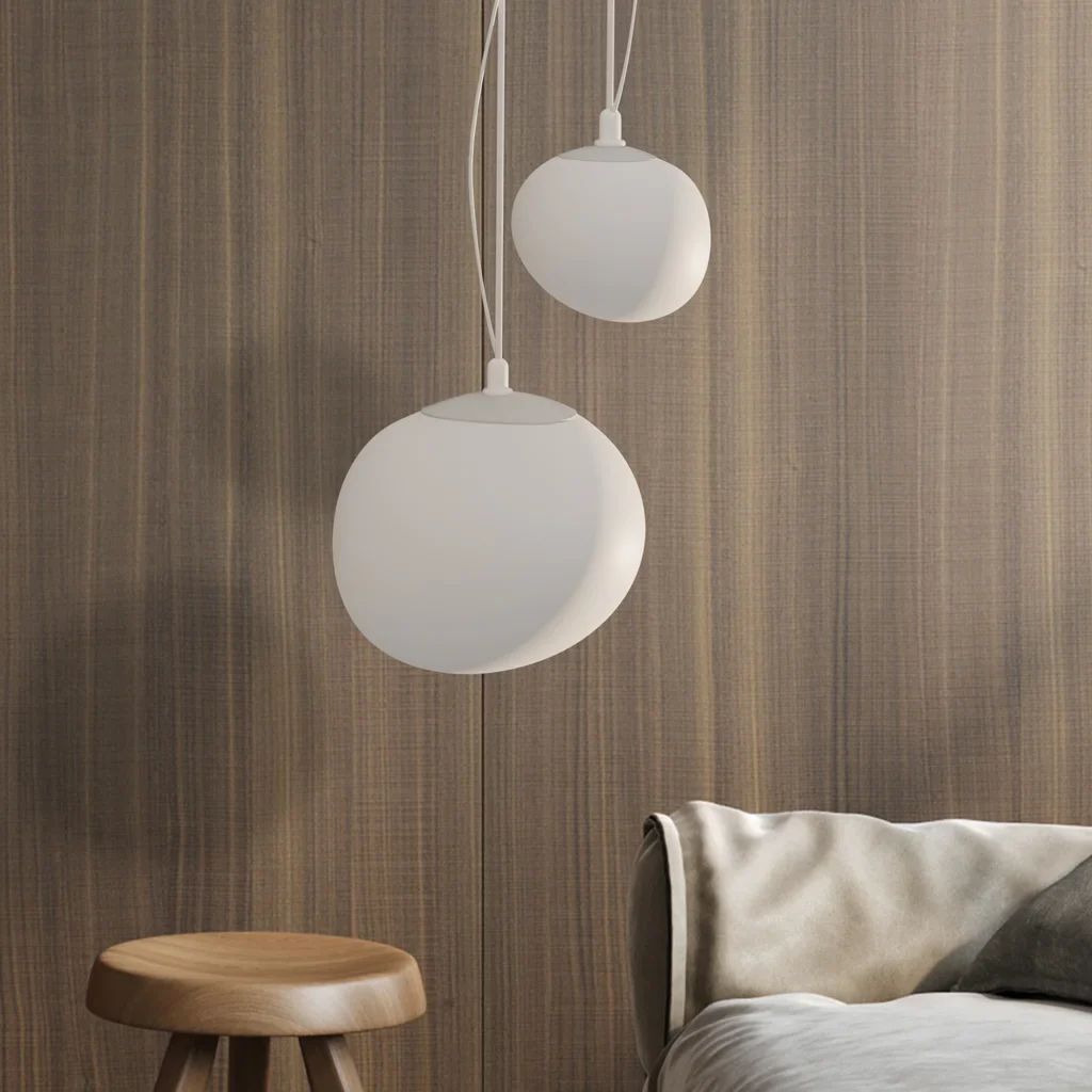 Nordic White Pebble Pendant Light