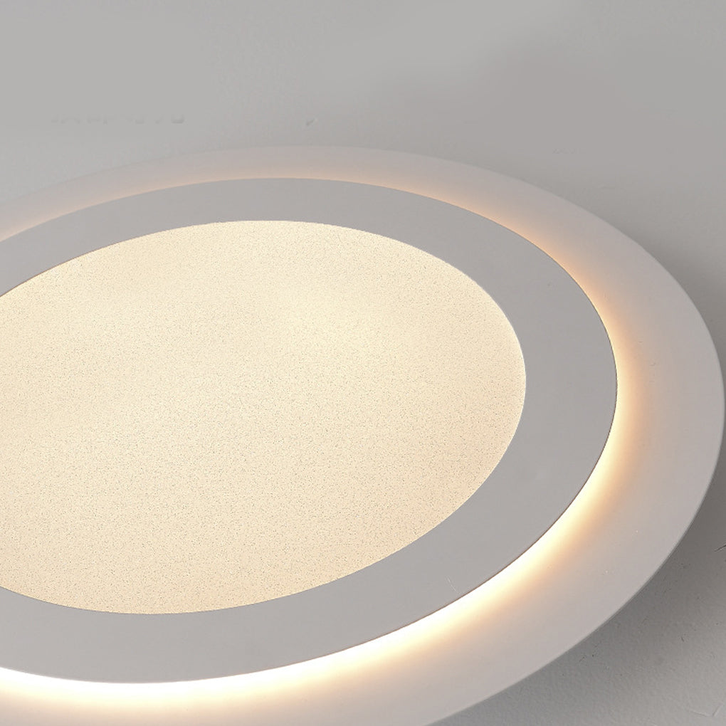 Modern Square and Circular LED Ceiling Lamp with Stepless Dimming Minimalist Flush Mount Light