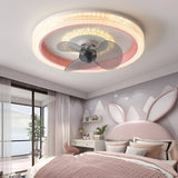 Modern Dimmable LED Ceiling Fan with 360 Degree Rotation and Remote Control for Bedroom