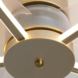 Flower Design Bladeless Ceiling Fan with Dimmable LED Light and Silent 6 Speed Motor