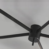 Modern White Glass Globe Semi Flush Mount Ceiling Light with Black Iron Arms