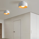 Modern Nordic Bowl Shaped LED Ceiling Light Minimalist Flush Mount Lighting for Aisle and Bedroom