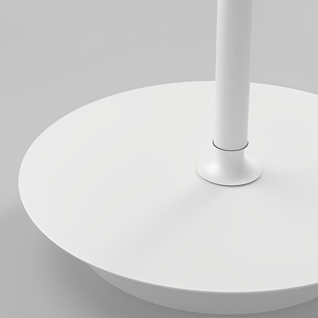 Modern White LED Ceiling Fan with Remote Control and Stepless Dimmable Lighting