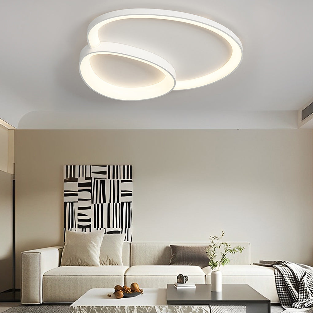 Modern Minimalist Geometric Square LED Ceiling Light with Three Level Dimming