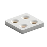 Modern Geometric Ultra Thin LED Ceiling Light with Honeycomb Anti Glare Filter