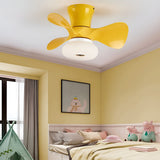 Nordic Style Macaron Color LED Ceiling Fan with Inverter Motor and Remote Control Dimming