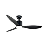 Modern 52 Inch Ceiling Fan with Dimmable LED Light and Remote 3 Blade Silent Motor Flush Mount
