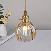 Modern Retro Glass Flower Pendant Light