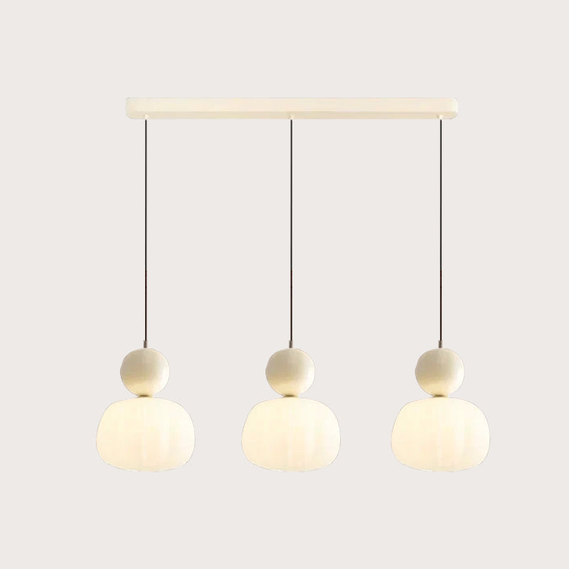 Allo Living Cream Art Deco Pendant Light