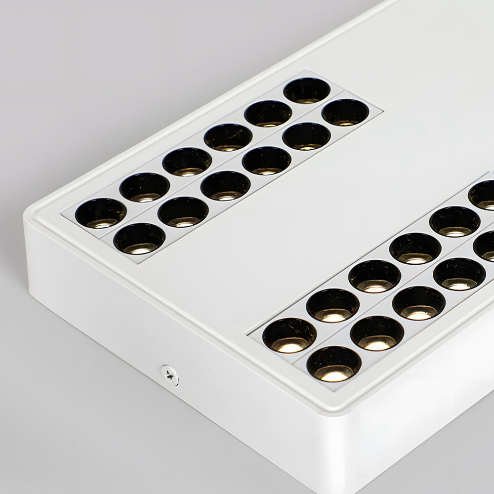 Modern Minimalist Aluminum LED Flush Mount Ceiling Downlight in Square or Rectangular Design