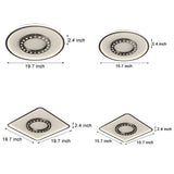 Modern LED Flush Mount Ceiling Light with 3 Step Dimming Anti Glare Square and Round Designs