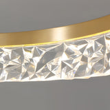 60W Modern Gold Round LED Ceiling Light Minimalist Flush Mount Lighting Fixture