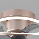 Modern Bladeless Ceiling Fan with Dimmable LED Light and Remote Control for Low Ceilings