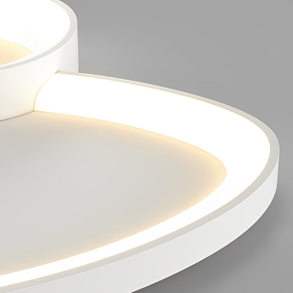 Modern Minimalist Geometric Square LED Ceiling Light with Three Level Dimming