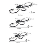Modern Music Note LED Ceiling Light Artistic Musical Symbols Flush Mount Fixture for Living Room