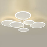 Modern Nordic Round LED Flush Mount Ceiling Light Matte White Finish with 3 Step Dimming