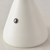 Modern Brushed Metal Mushroom LED Table Lamp with Touch Dimming for Bedroom