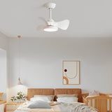 Modern 3 Blade LED Ceiling Fan with Remote Dimmable Light and Quiet Inverter Motor for Bedroom